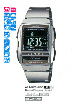 Годинник CASIO A-220WC-1BQ