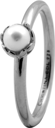 Кольцо CC 800-2.2.A/53 Pearl Flower silver 