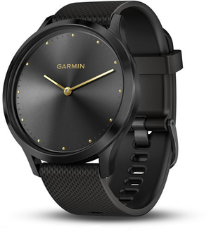Смарт-часы Garmin vivomove HR Premium Onyx Black Stainless Steel Case with Tan Suede Band (010-01850-10)