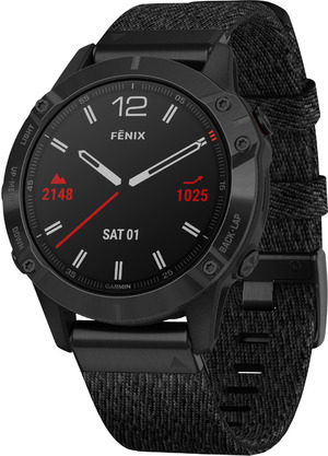 Смарт-часы Garmin fenix 6 Sapphire Black DLC with Heathered Black