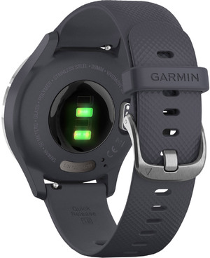 Смарт-часы Garmin Vivomove 3S Silver Stainless Steel Bezel with Granite Blue Case and Silicone Band (010-02238-20)