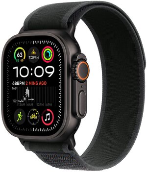 Смарт-годинник Apple Watch Ultra 2 GPS + Cellular 49mm Black Titan Case with Black Trail Loop - S/M (MX4U3UL/A)