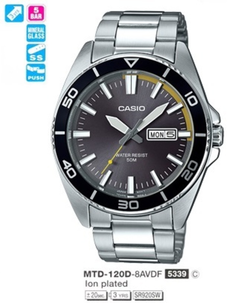 

Часы CASIO MTD-120D-8AVDF, MTD-120D-8AVDF