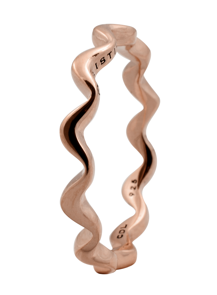 

Кольцо CC 800-0.2.C/55 Wave rose goldpl, 800-0.2.C/55