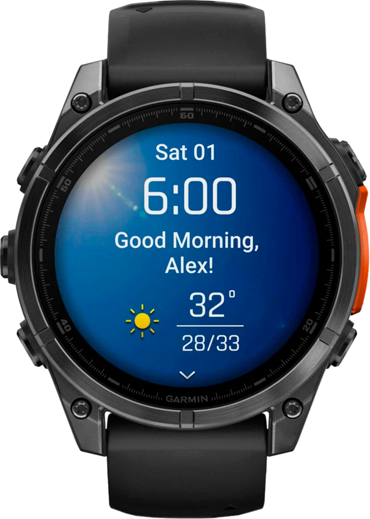 Смарт-часы Garmin fenix 8 47mm AMOLED Slate Gray with Black